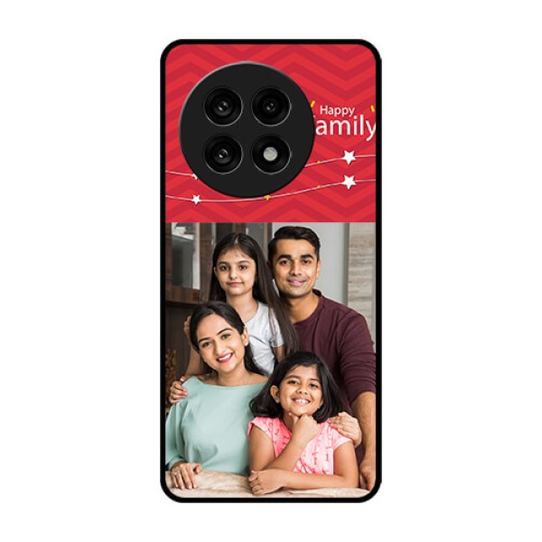 OnePlus 13R 5G Custom Glass Phone Case - Happy Family Design