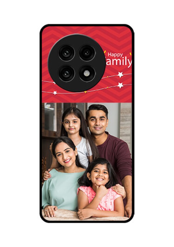 OnePlus 13R 5G Custom Glass Phone Case - Happy Family Design