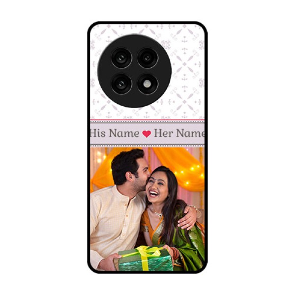 OnePlus 13R 5G Custom Glass Phone Case - With Photo And Ethnic Design