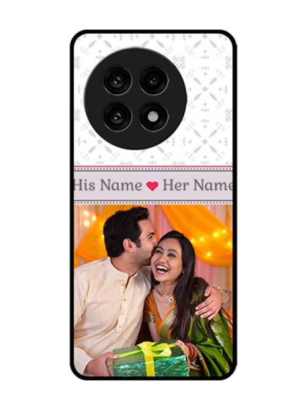 Custom OnePlus 13R 5G Custom Glass Phone Case - With Photo And Ethnic Design