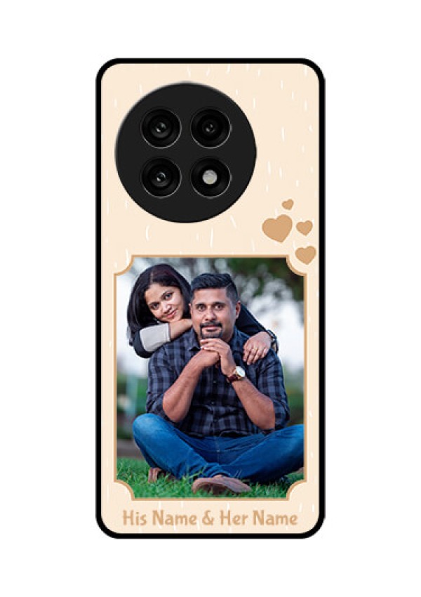 OnePlus 13R 5G Custom Glass Phone Case - With Confetti Love Design