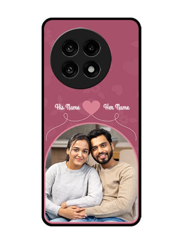 Custom OnePlus 13R 5G Custom Glass Phone Case - Love Floral Design