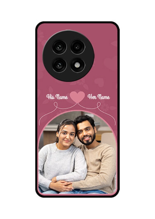 OnePlus 13R 5G Custom Glass Phone Case - Love Floral Design