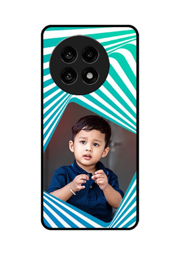OnePlus 13R 5G Custom Glass Phone Case - Abstract Spiral Design
