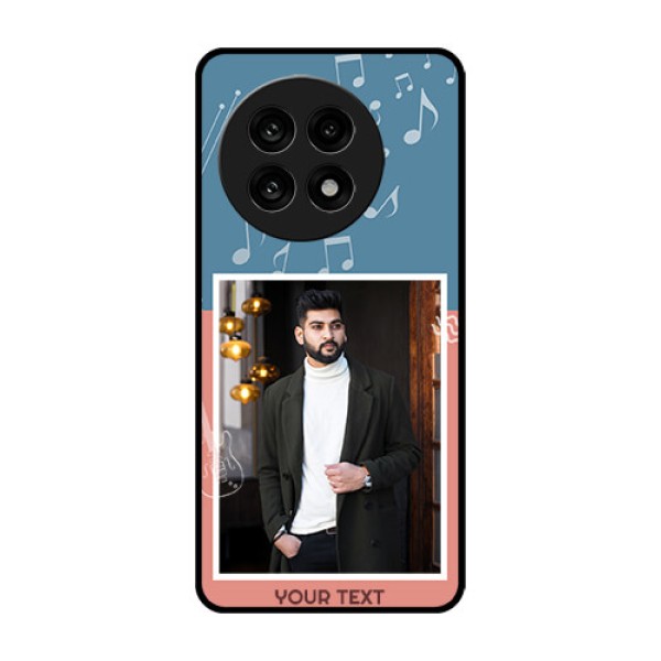 OnePlus 13R 5G Custom Glass Phone Case - With Color Musical Note Design OnePlus 13R 5G Custom Glass Phone Case - With Color Musical Note Design