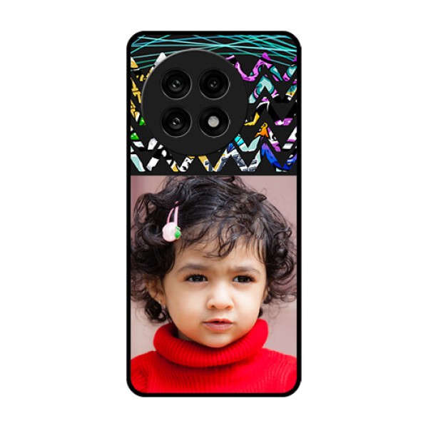 OnePlus 13R 5G Custom Glass Phone Case - Neon Abstract Design