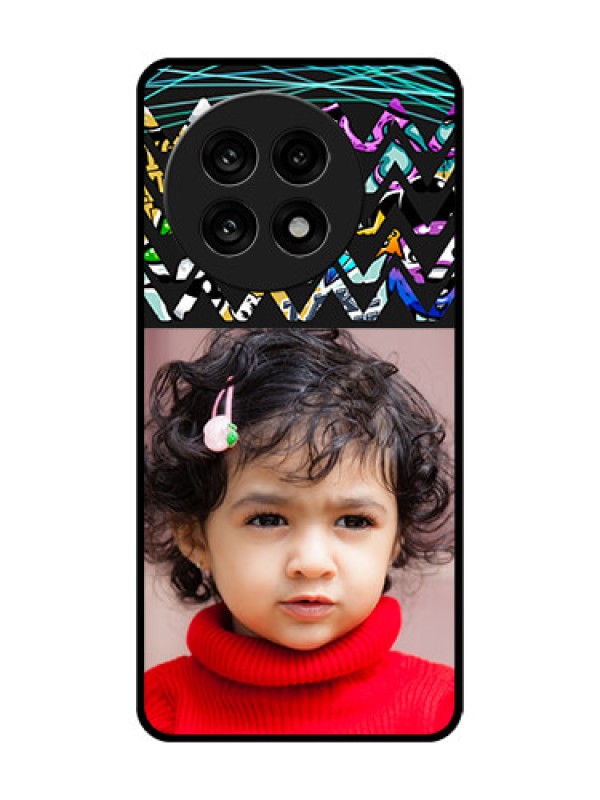 Custom OnePlus 13R 5G Custom Glass Phone Case - Neon Abstract Design