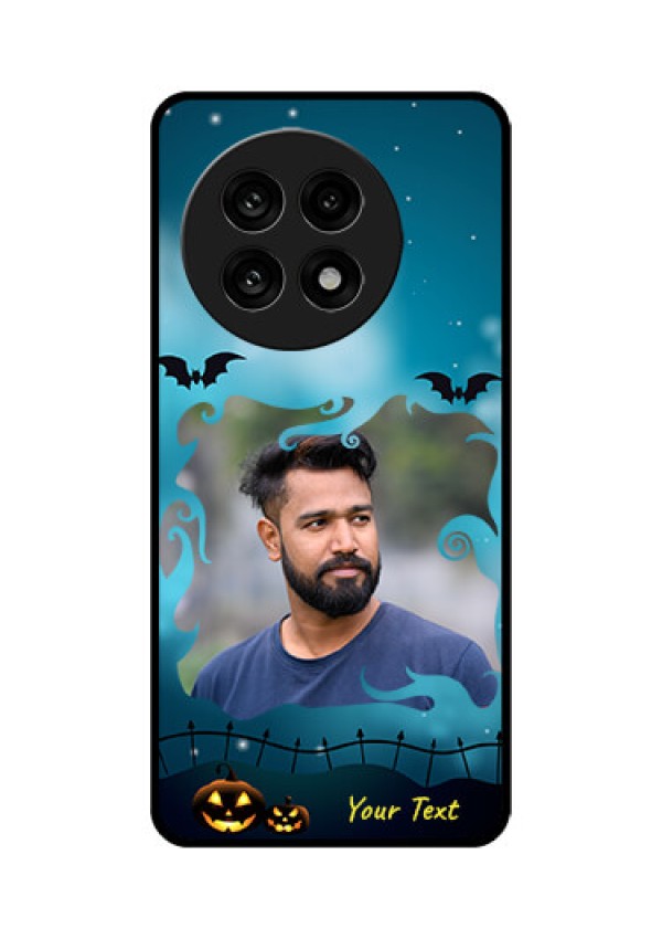OnePlus 13R 5G Custom Glass Phone Case - Halloween Frame Design