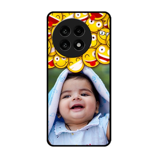 OnePlus 13R 5G Custom Glass Phone Case - With Smiley Emoji Design OnePlus 13R 5G Custom Glass Phone Case - With Smiley Emoji Design