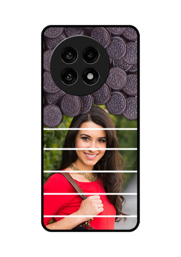 OnePlus 13R 5G Custom Glass Phone Case - With Oreo Biscuit Design