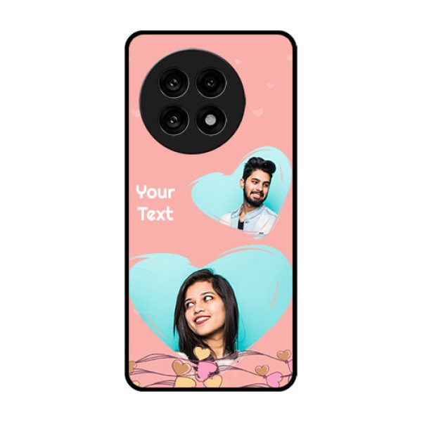 OnePlus 13R 5G Custom Glass Phone Case - Love Doodle Design