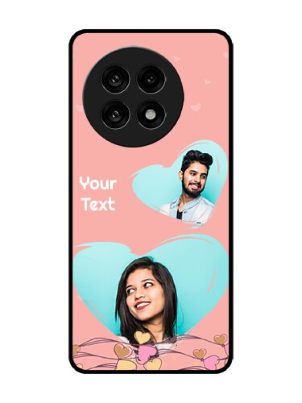 Custom OnePlus 13R 5G Custom Glass Phone Case - Love Doodle Design