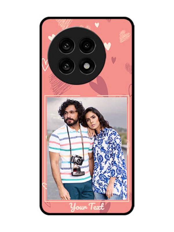 Custom OnePlus 13R 5G Custom Glass Phone Case - Love Doodle Art Design