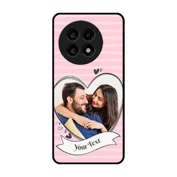 OnePlus 13R 5G Custom Glass Phone Case - Vintage Heart Design