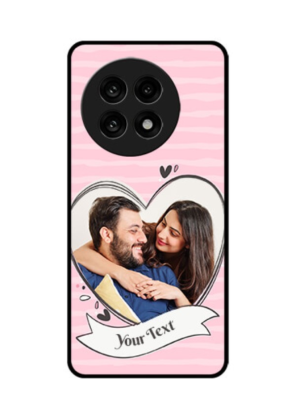 OnePlus 13R 5G Custom Glass Phone Case - Vintage Heart Design