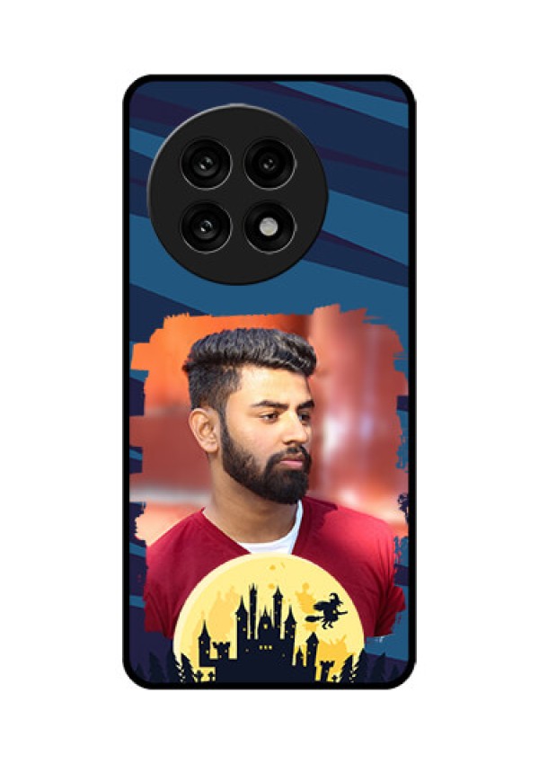 OnePlus 13R 5G Custom Glass Phone Case - Halloween Witch Design