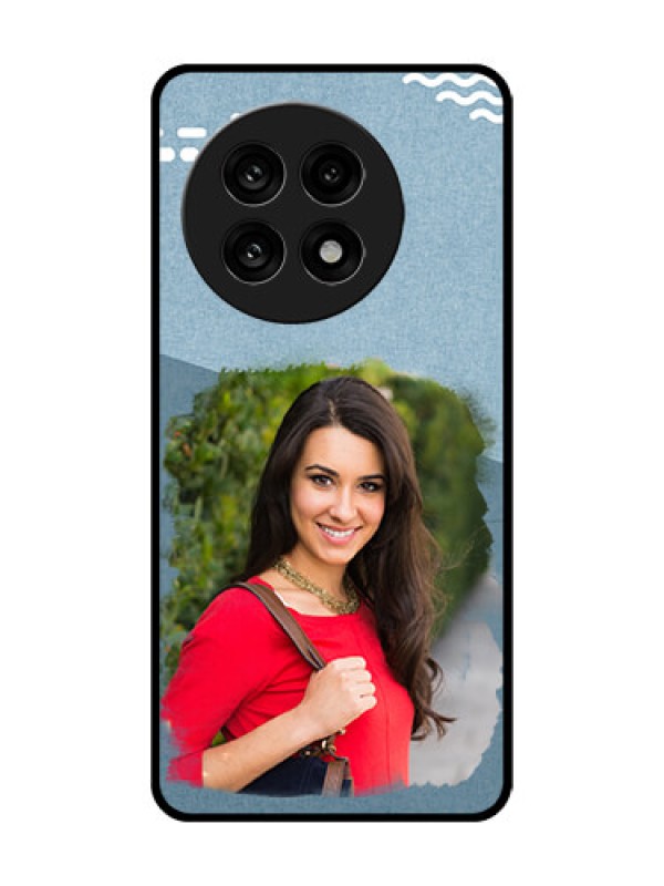 Custom OnePlus 13R 5G Custom Glass Phone Case - Grunge Line Art Design