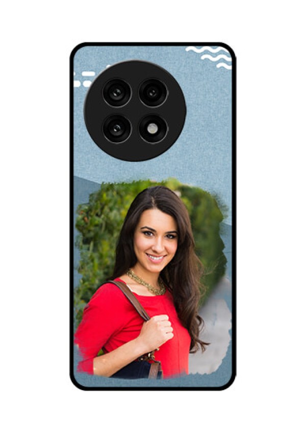 OnePlus 13R 5G Custom Glass Phone Case - Grunge Line Art Design