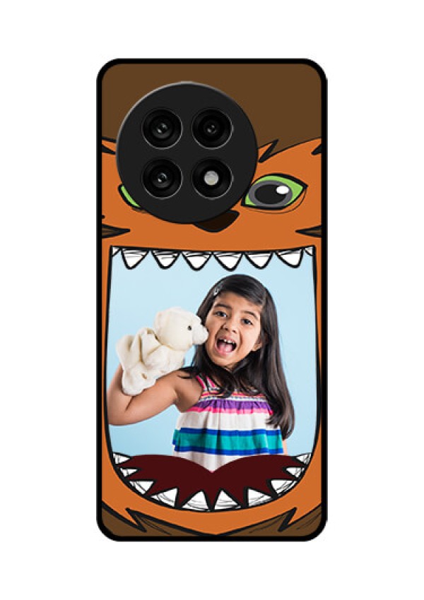 OnePlus 13R 5G Custom Glass Phone Case - Owl Monster Back Case Design