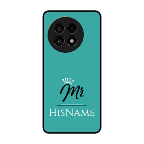 OnePlus 13R 5G Custom Glass Phone Case - Mr With Name Design