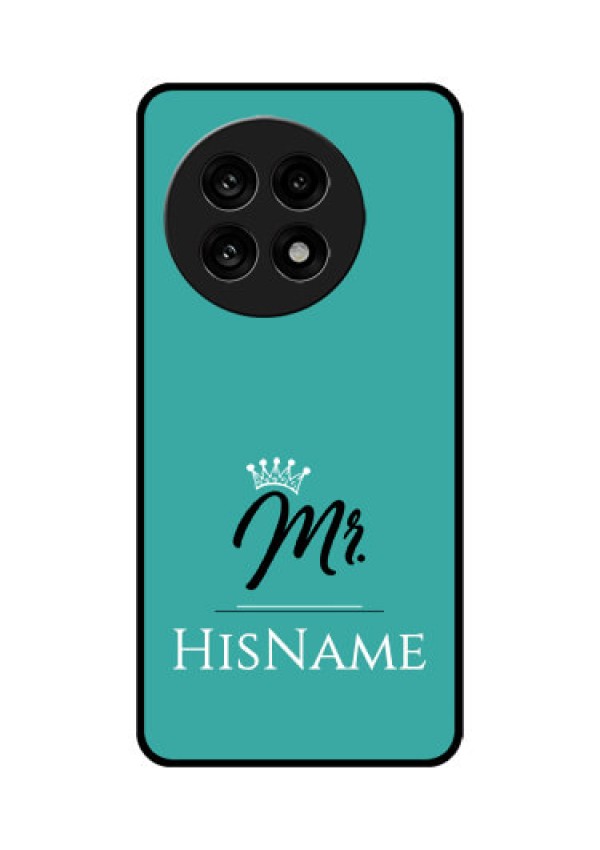 OnePlus 13R 5G Custom Glass Phone Case - Mr With Name Design