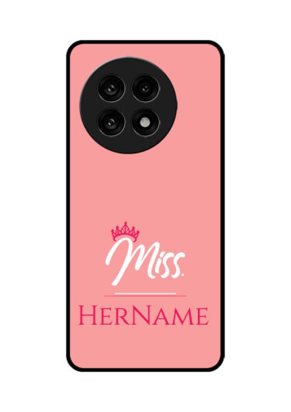 OnePlus 13R 5G Custom Glass Phone Case - Mrs With Name Design