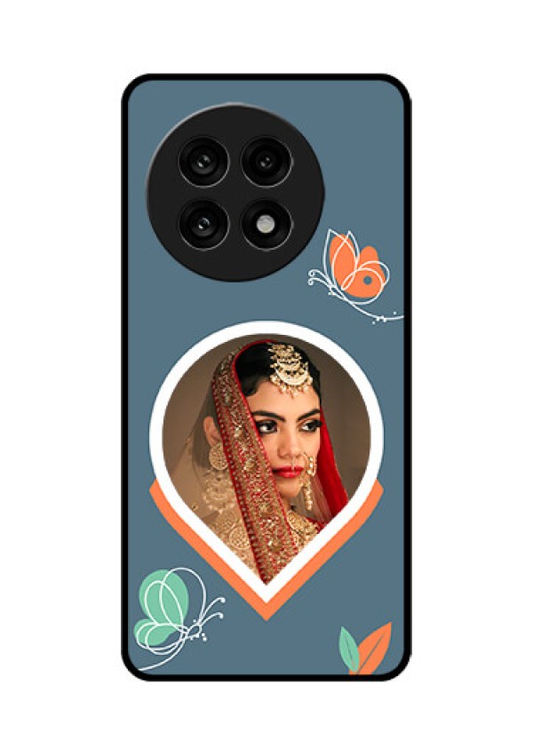 OnePlus 13R 5G Custom Glass Phone Case - Droplet Butterflies Design