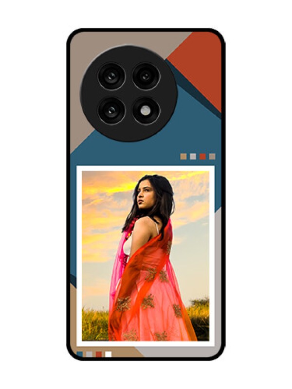 Custom OnePlus 13R 5G Custom Glass Phone Case - Retro Color Pallet Design