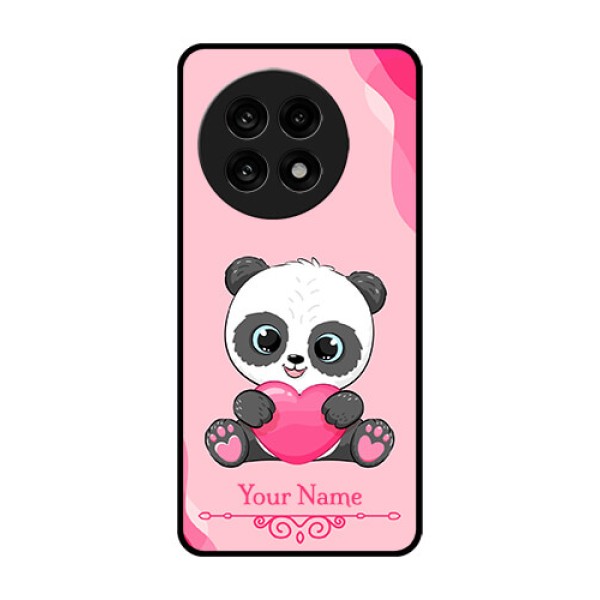 OnePlus 13R 5G Custom Glass Phone Case - Cute Panda Design