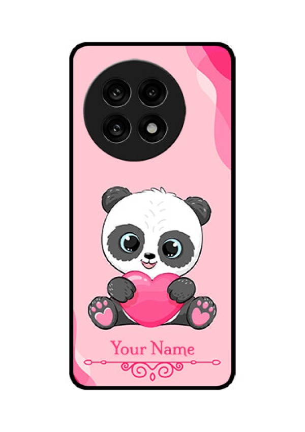 OnePlus 13R 5G Custom Glass Phone Case - Cute Panda Design