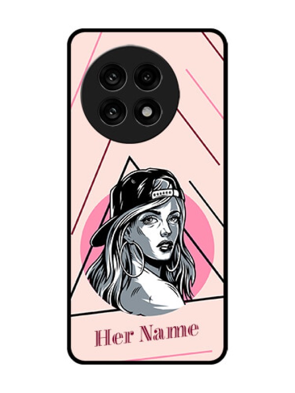 Custom OnePlus 13R 5G Custom Glass Phone Case - Rockstar Girl Design