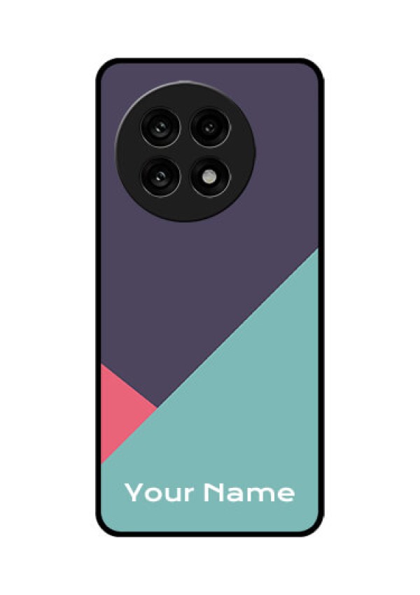 OnePlus 13R 5G Custom Glass Phone Case - Tri Color Abstract Design