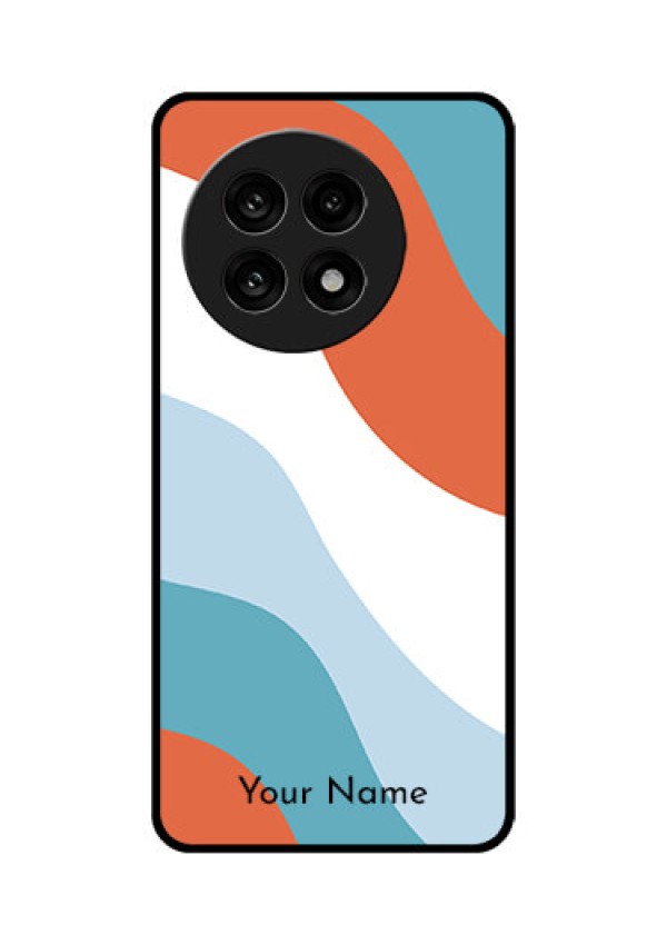 OnePlus 13R 5G Custom Glass Phone Case - Coloured Waves Design