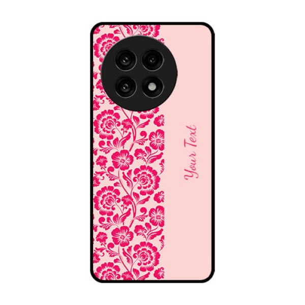 OnePlus 13R 5G Custom Glass Phone Case - Attractive Floral Pattern Design