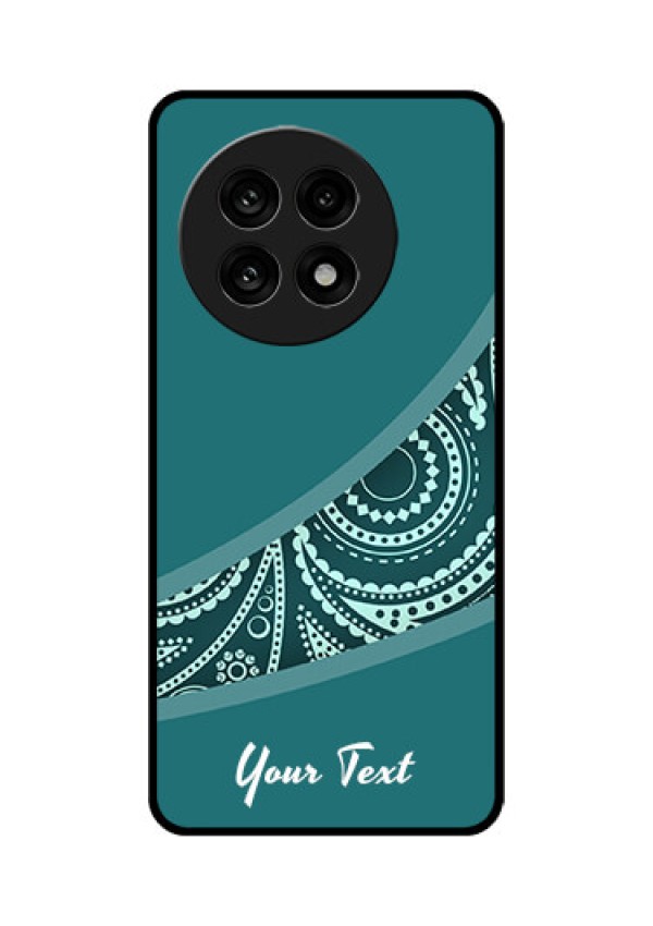 OnePlus 13R 5G Custom Glass Phone Case - Semi Visible Floral Design