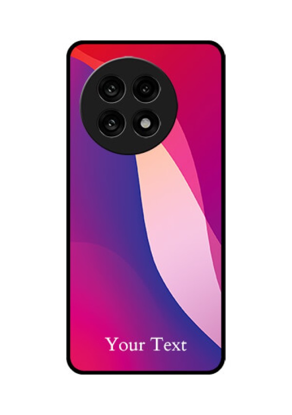 OnePlus 13R 5G Custom Glass Phone Case - Digital Abstract Overlap Design