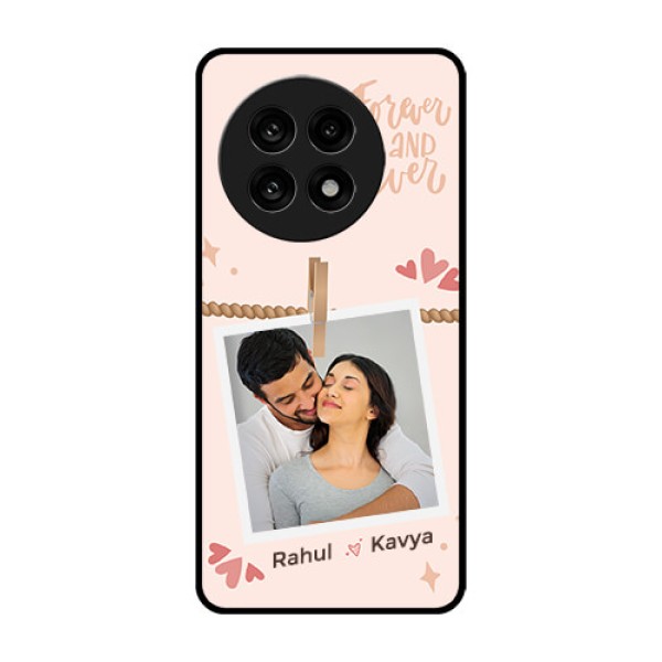 OnePlus 13R 5G Custom Glass Phone Case - Forever And Ever Love Design OnePlus 13R 5G Custom Glass Phone Case - Forever And Ever Love Design