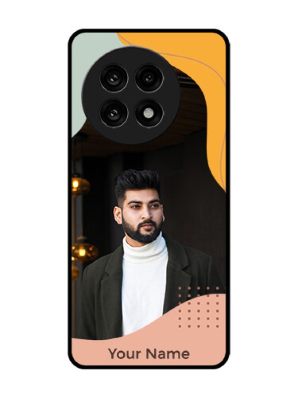 Custom OnePlus 13R 5G Custom Glass Phone Case - Tri - Coloured Overlay Design