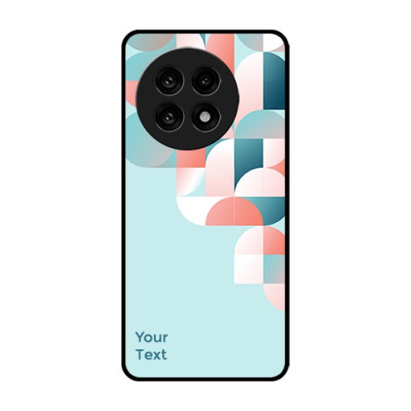 OnePlus 13R 5G Custom Glass Phone Case - Stylish Semi - Circle Pattern Design OnePlus 13R 5G Custom Glass Phone Case - Stylish Semi - Circle Pattern Design