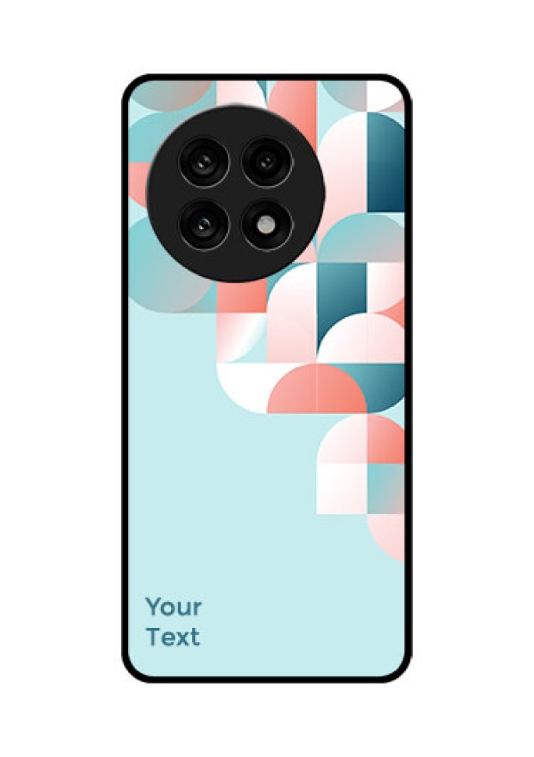 OnePlus 13R 5G Custom Glass Phone Case - Stylish Semi - Circle Pattern Design