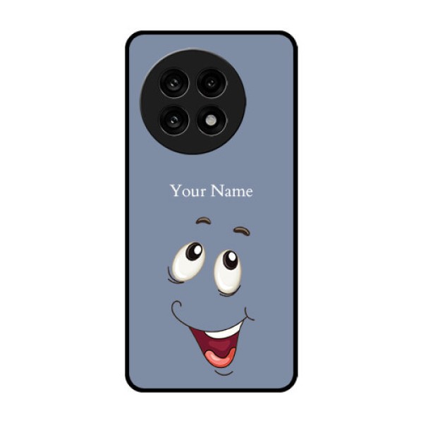 OnePlus 13R 5G Custom Glass Phone Case - Laughing Cartoon Face Design OnePlus 13R 5G Custom Glass Phone Case - Laughing Cartoon Face Design