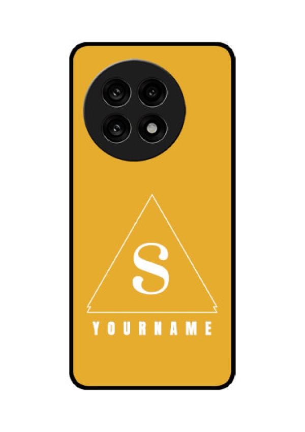 OnePlus 13R 5G Custom Glass Phone Case - Simple Triangle Design