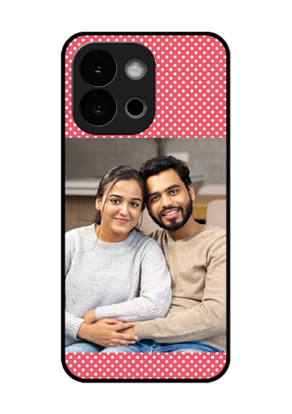 OnePlus 13s 5G Custom Glass Phone Case - White Dotted Design
