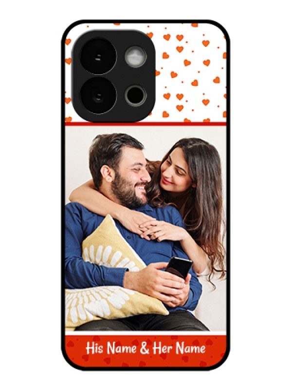 Custom OnePlus 13s 5G Custom Glass Phone Case - Orange Love Symbol Design