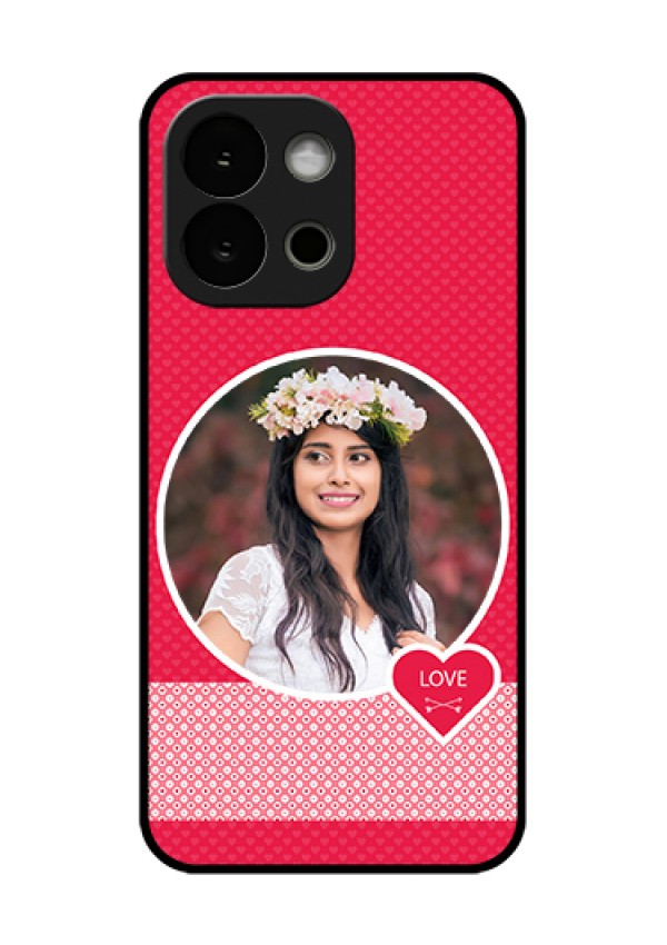 OnePlus 13s 5G Custom Glass Phone Case - Pink Color Pattern Design