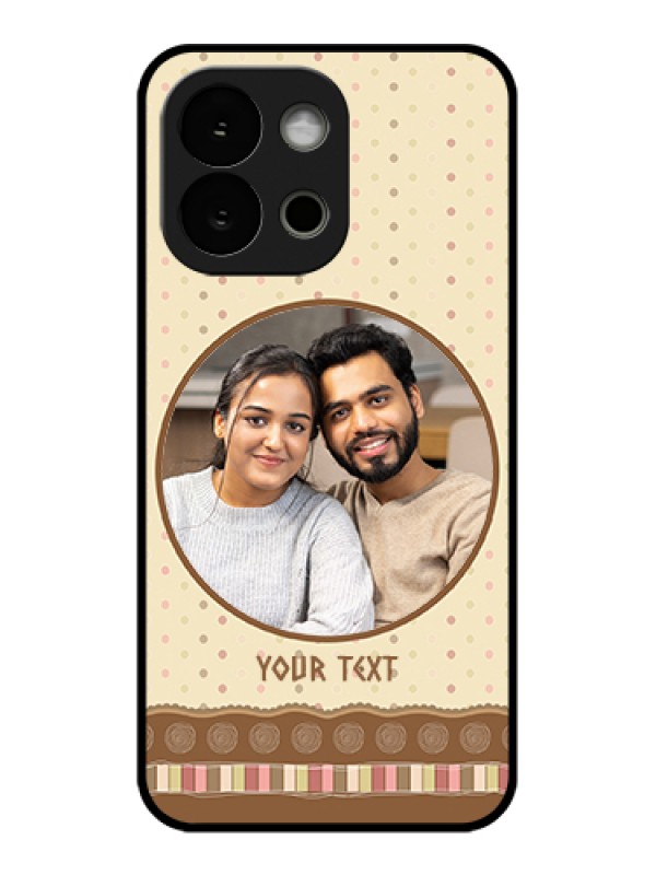 Custom OnePlus 13s 5G Custom Glass Phone Case - Brown Dotted Mobile Case Design