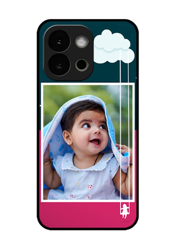 OnePlus 13s 5G Custom Glass Phone Case - Cute Girl With Cloud Design