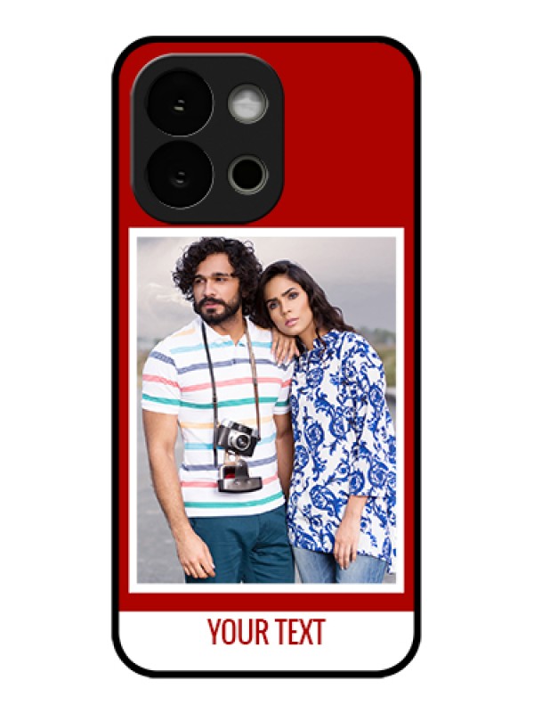 Custom OnePlus 13s 5G Custom Glass Phone Case - Red Color Design