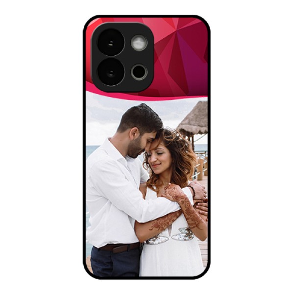 OnePlus 13s 5G Custom Glass Phone Case - Red Abstract Design