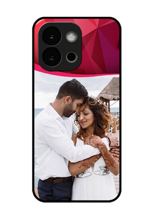 OnePlus 13s 5G Custom Glass Phone Case - Red Abstract Design